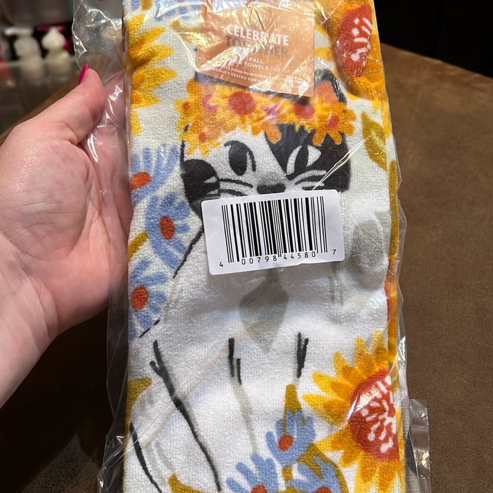 NWT Celebrate Together Set of 2 Fall Kitchen Towels